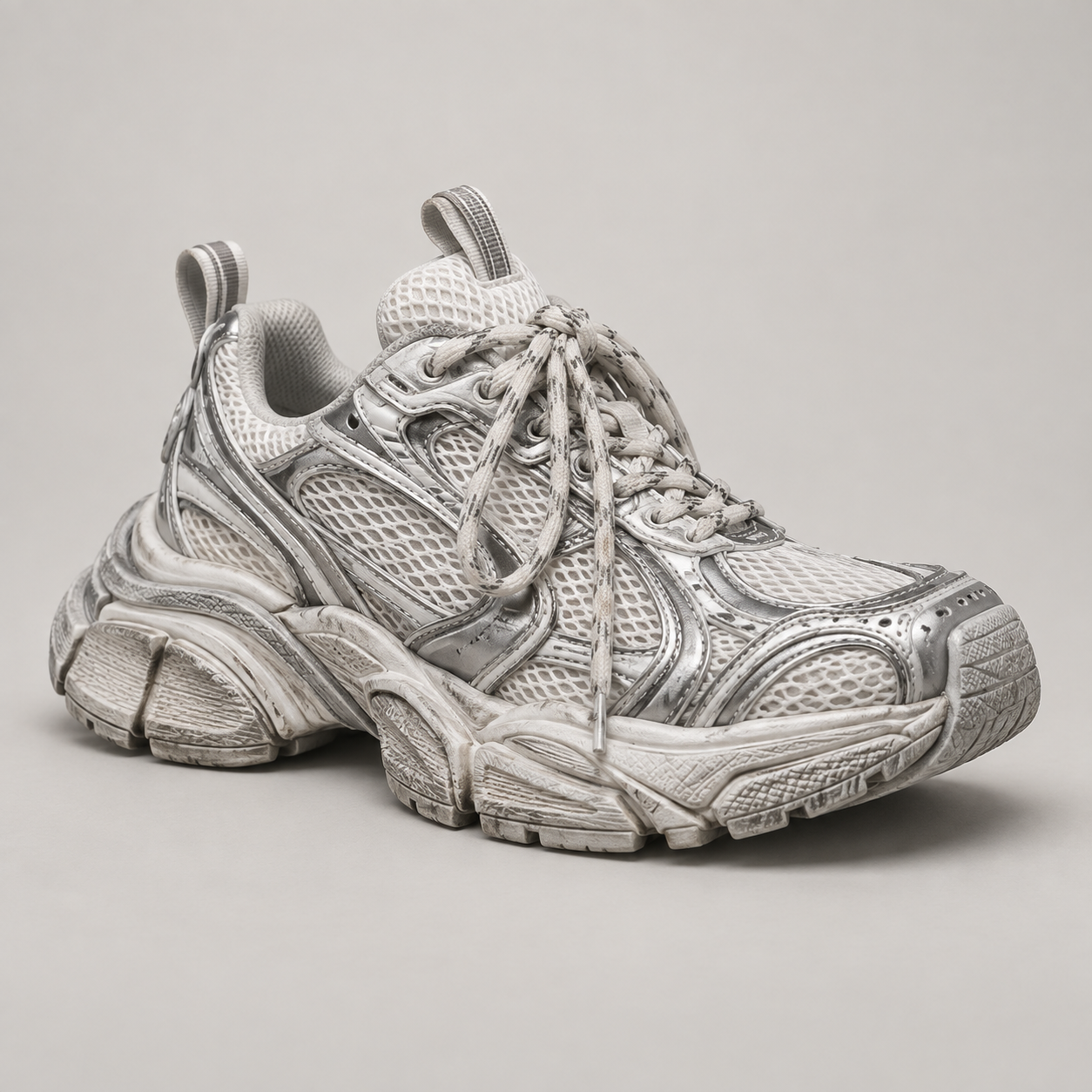 Balenciaga 3XL White & Silver Runner